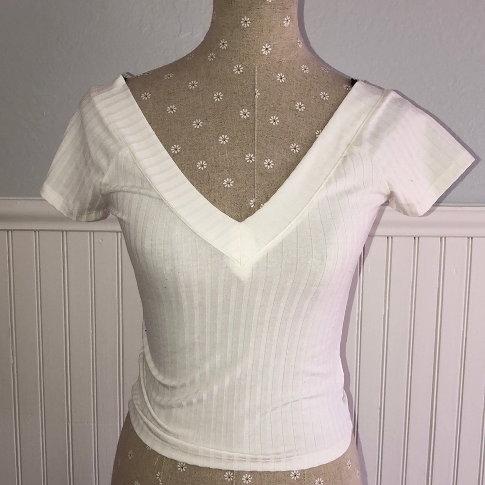 V-neck top